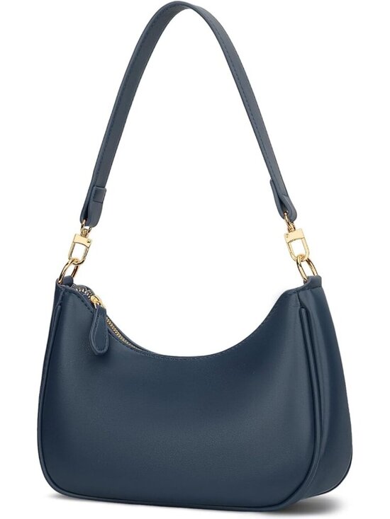 Handbags - Women's Bag Blue Leather Cute Hobo Shoulder Handbags Retro Clutch Stylish Purse